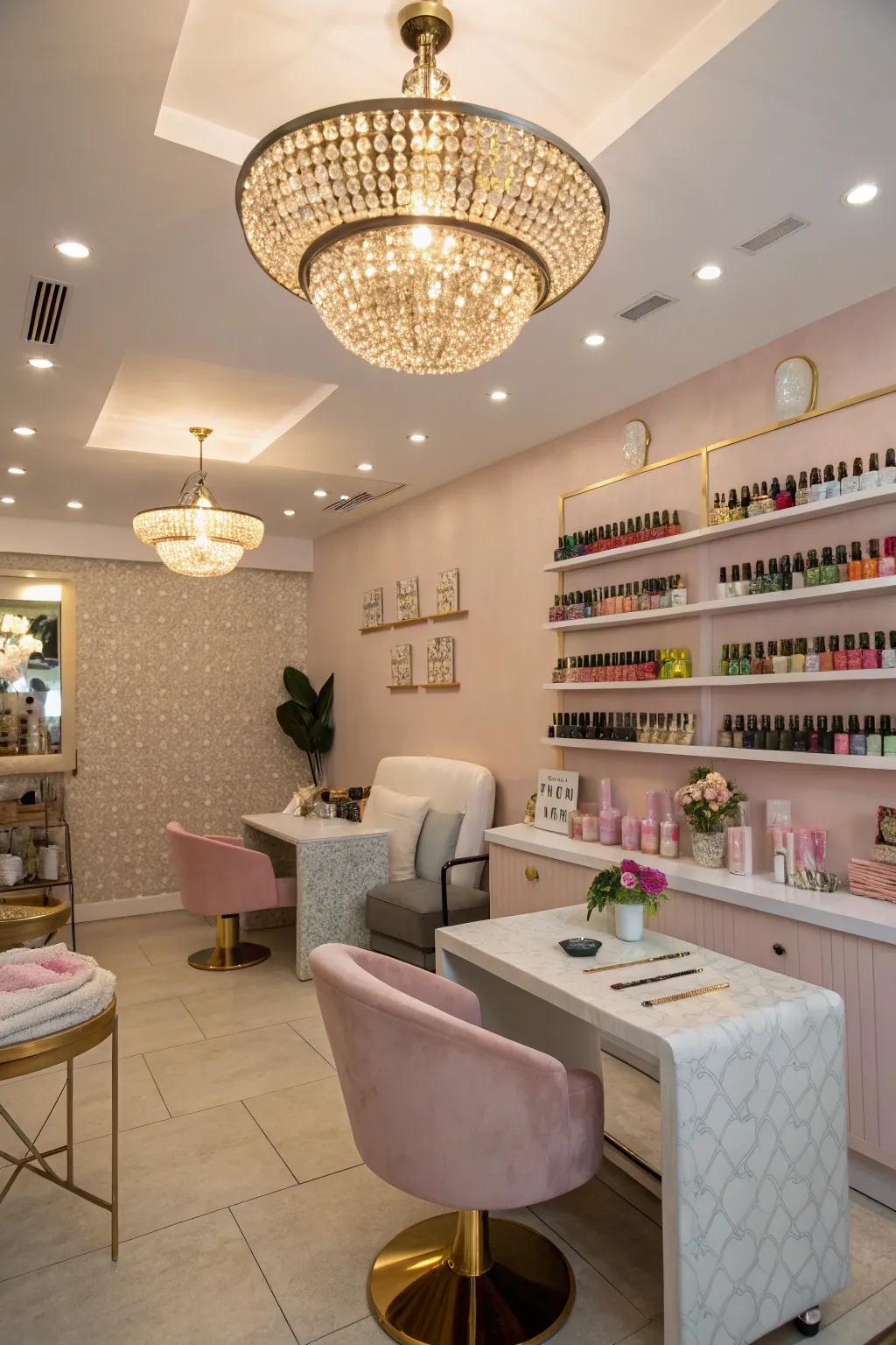 Light sources that are also works of art in your nail room.