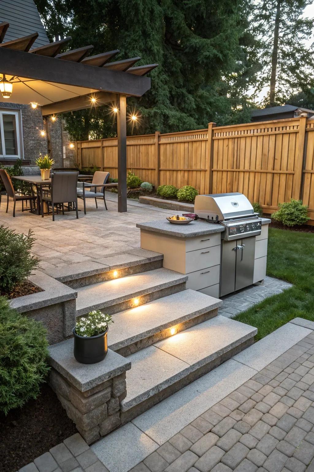 Multi-level designs add interest and depth.