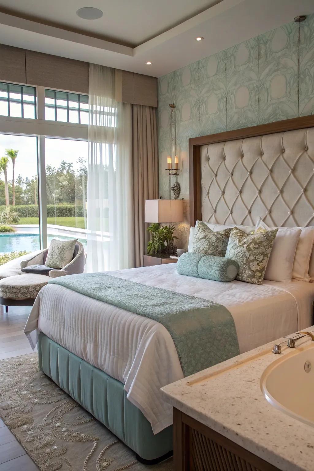 A bespoke bedboard adds personality and comfort to your sanctuary.