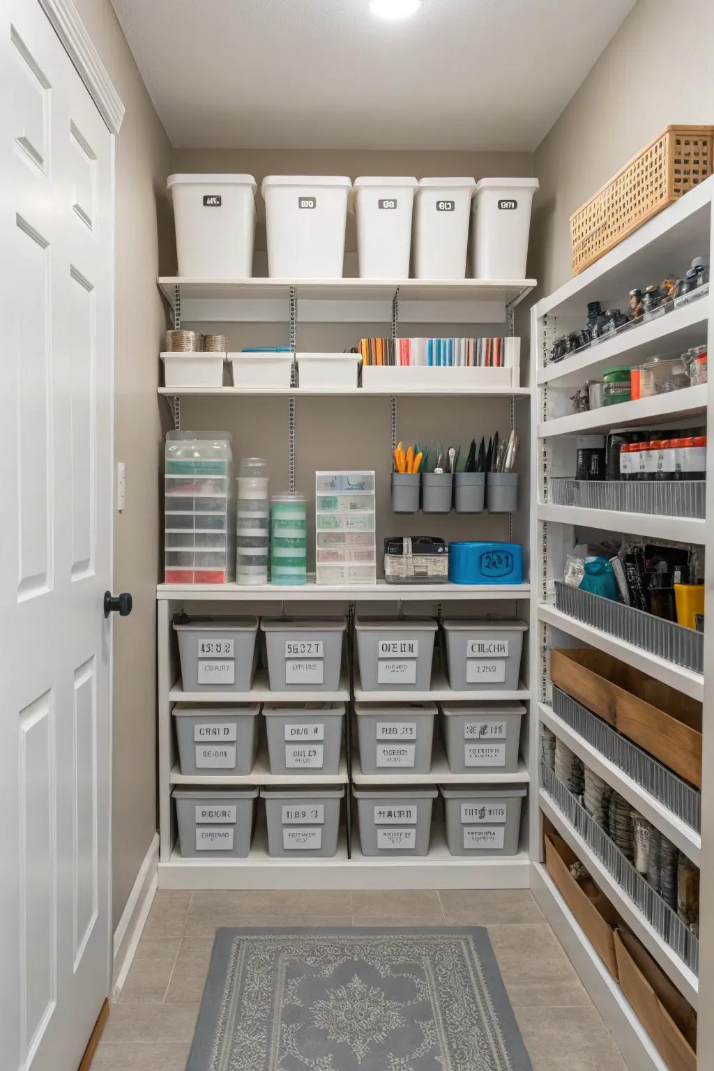 Efficient with separated storage.