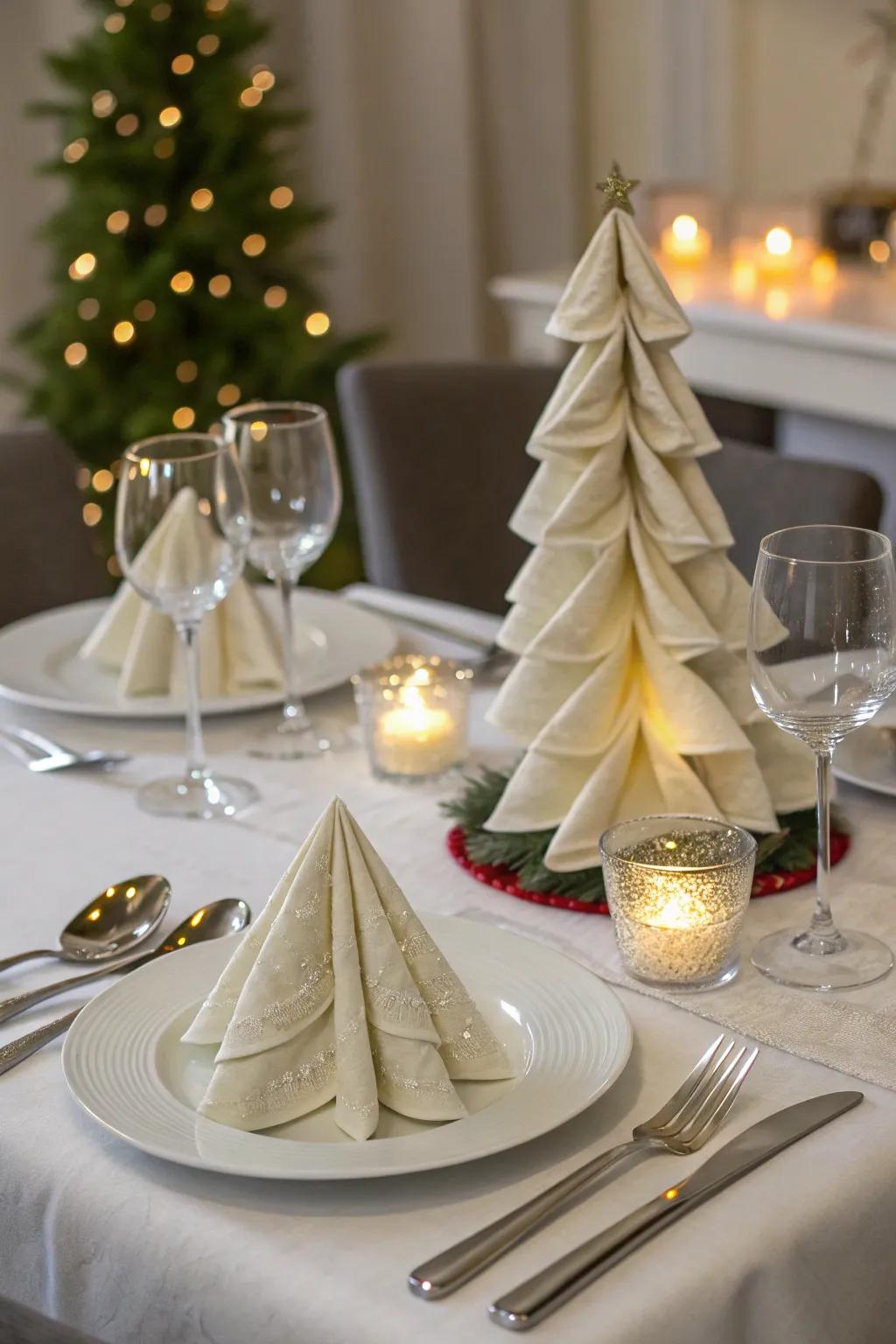 Themed napkin folds for festive occasions.