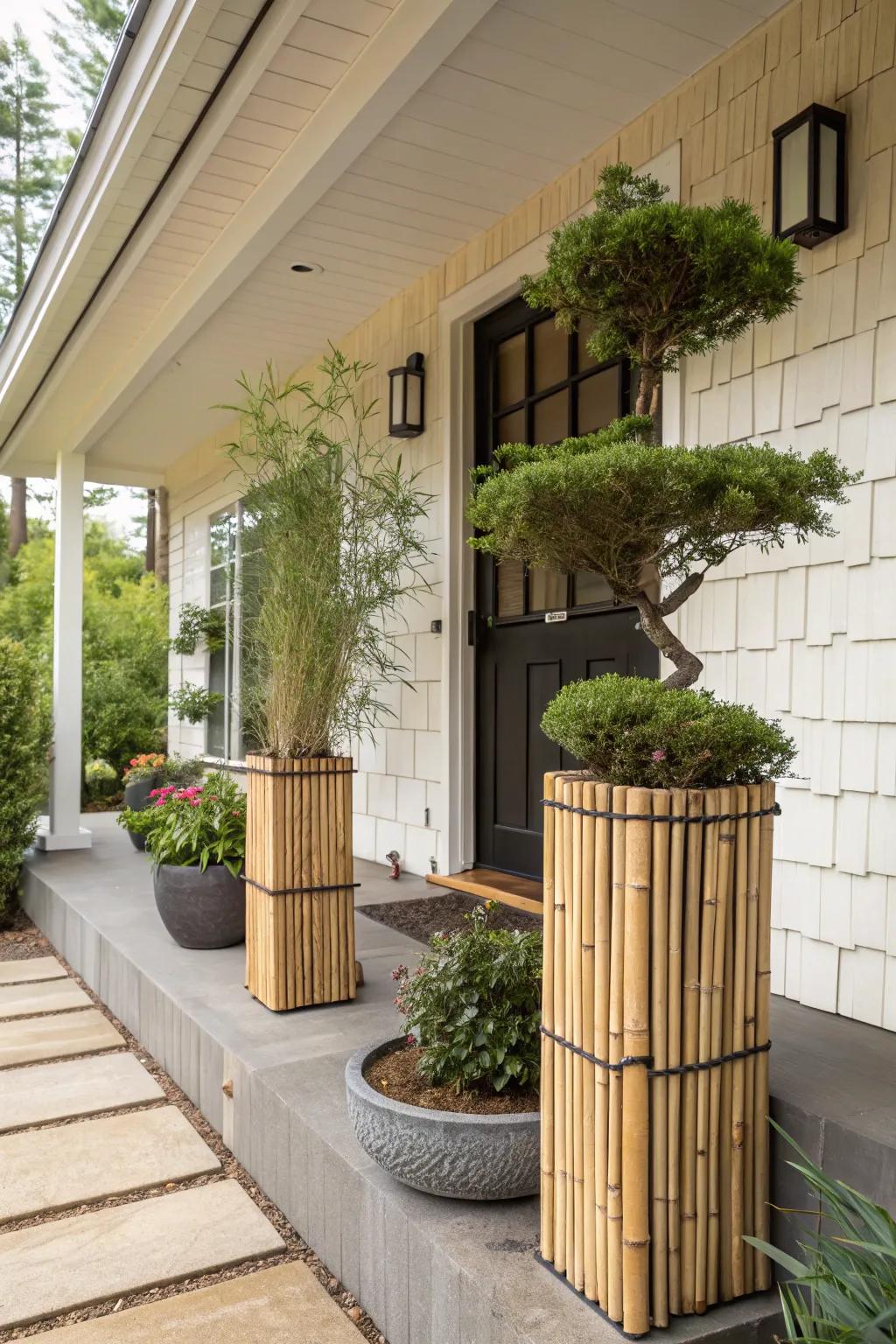 Japanese-inspired pots bring zen vibes.