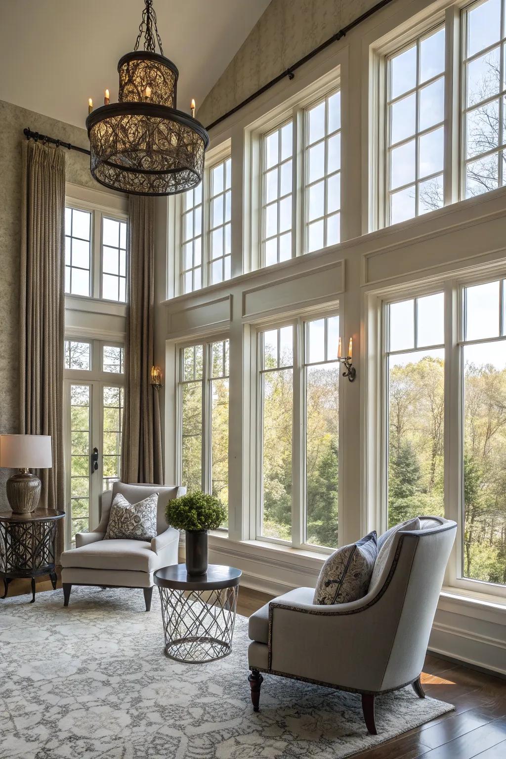 Style with a transition harmonizing old and new.