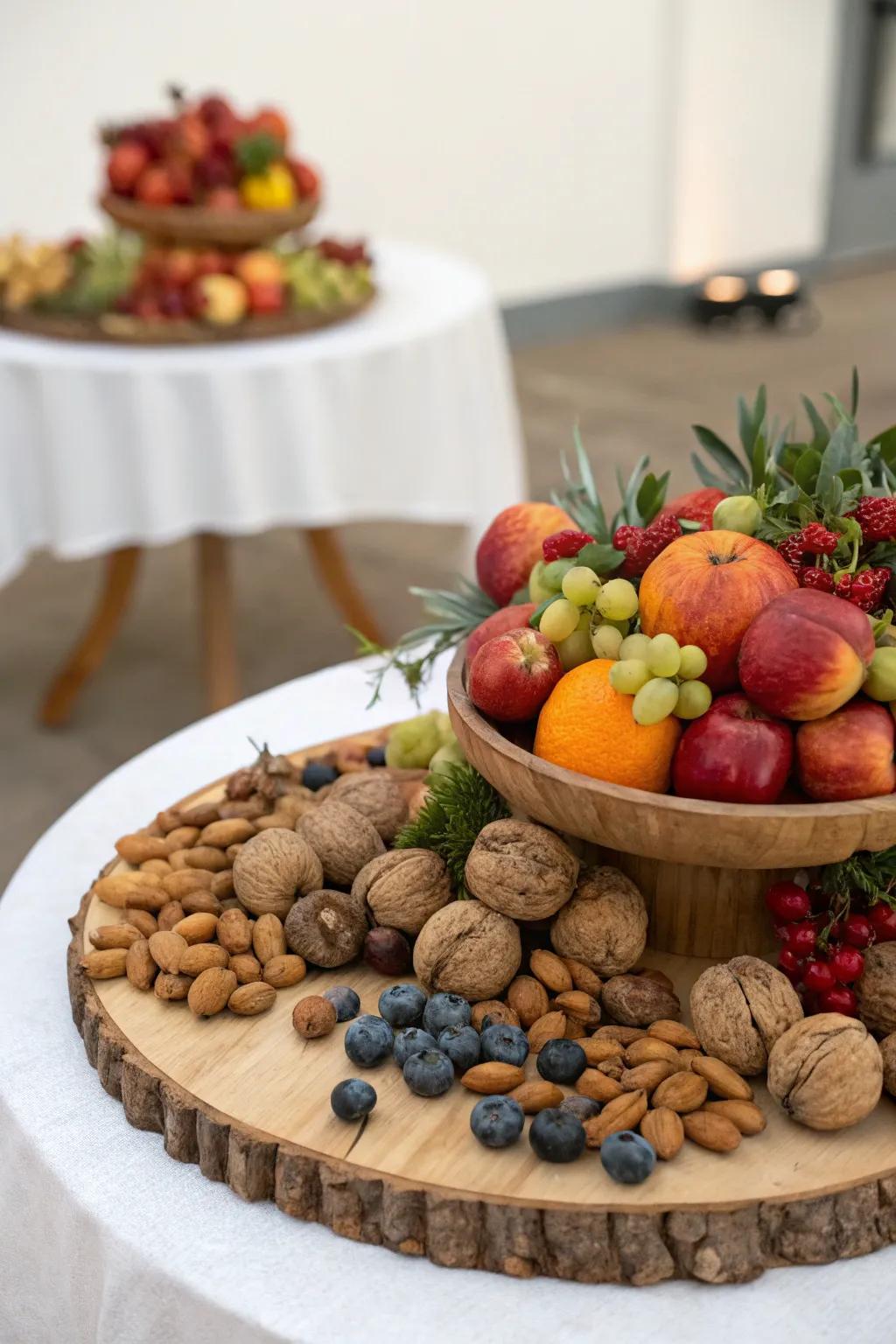 Edible decor is both beautiful and practical.