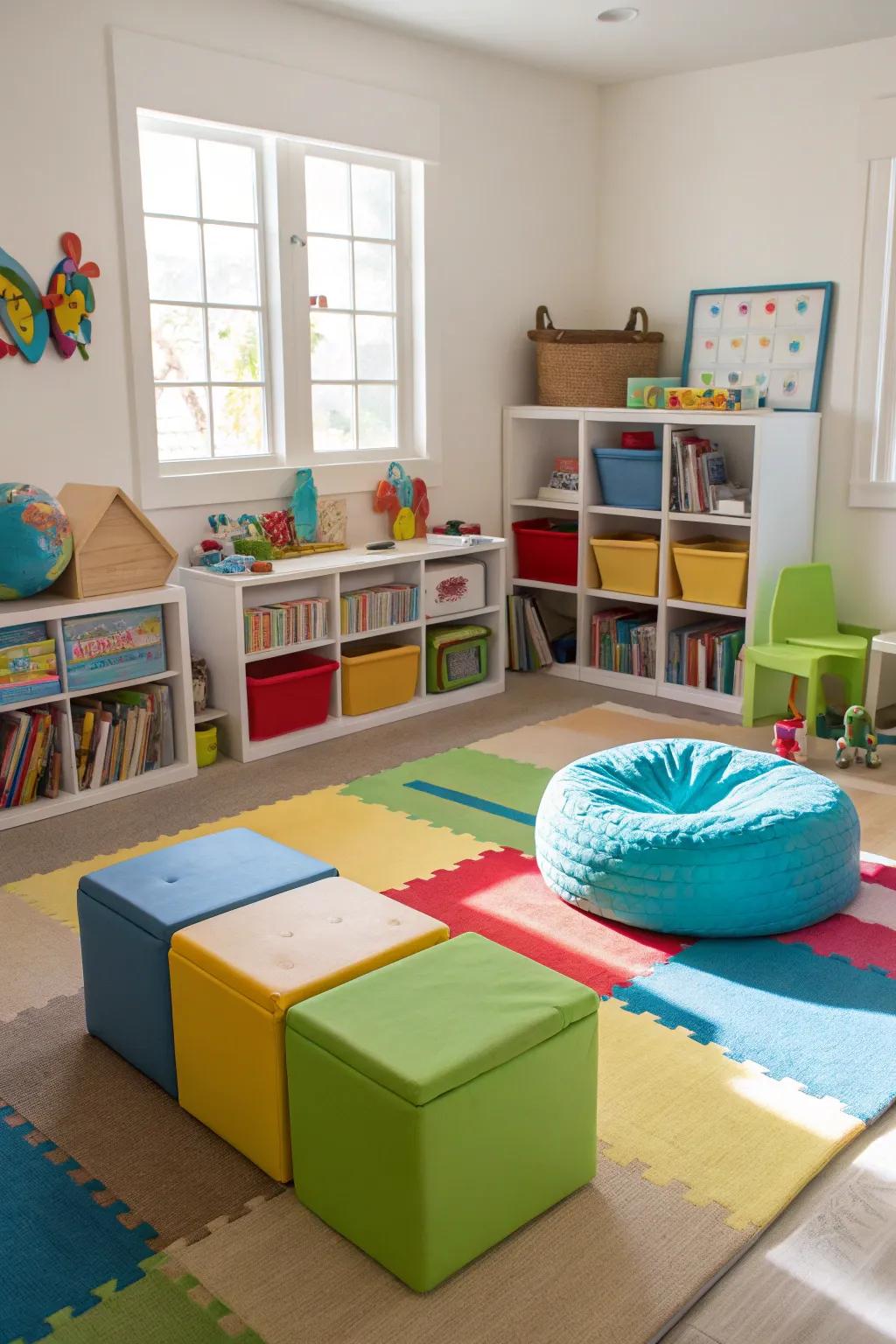 Modular furniture adapts to a child's growing needs and play preferences.