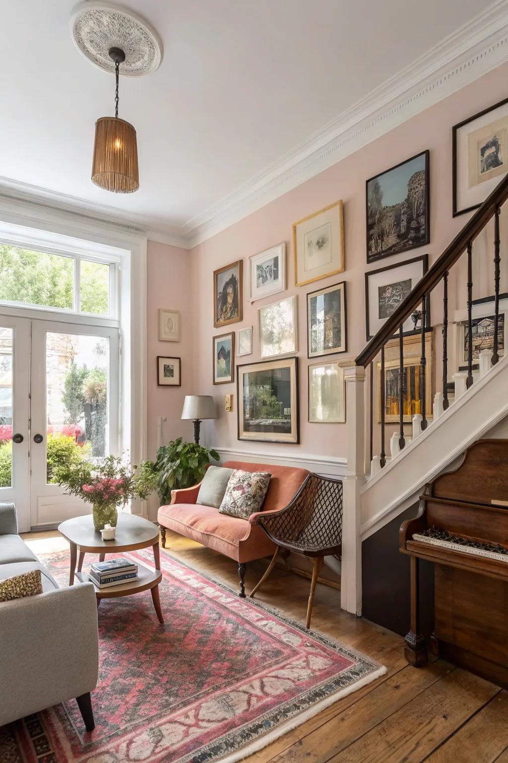 Eclectic space showcasing vintage and modern pieces