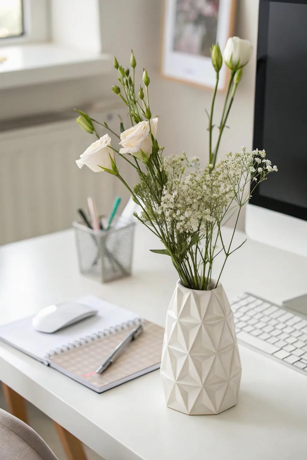 Minimalist bouquet making a powerful statement in simplicity.