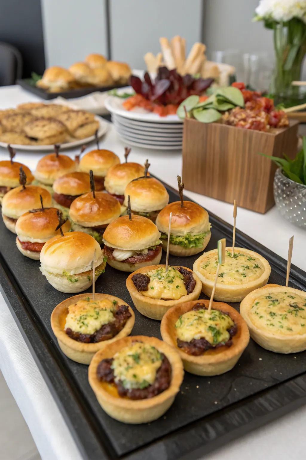 Gourmet snacks keep guests happy and upscale.