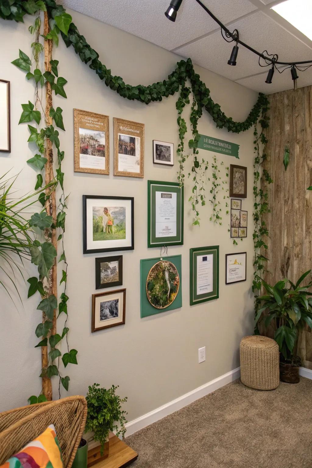 Nature-inspired touches adding freshness to a hall of fame.