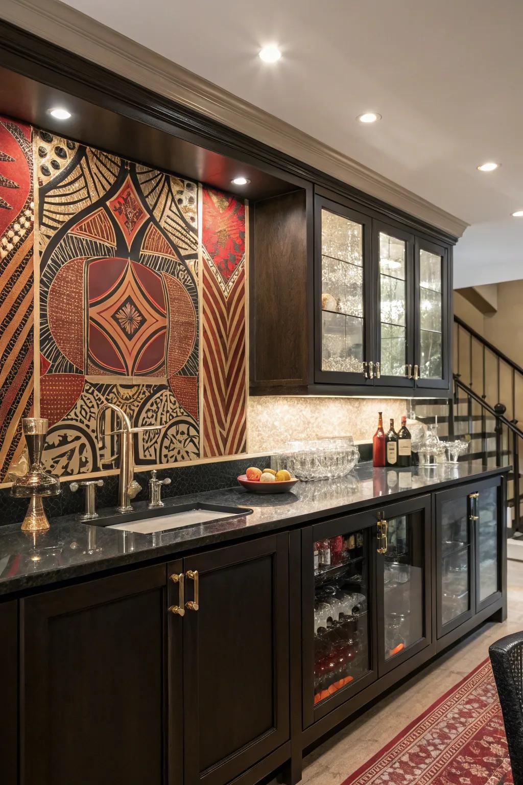 Create a big impact with a focal wall.