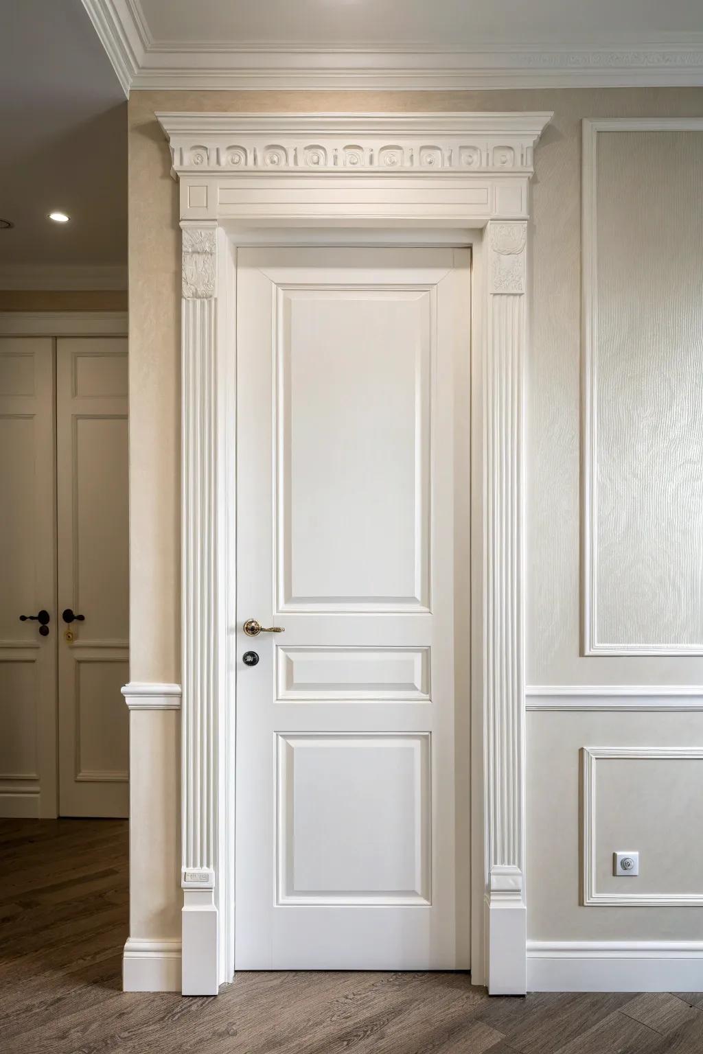 Delicate cream doors deliver a pristine, enduring sensation.