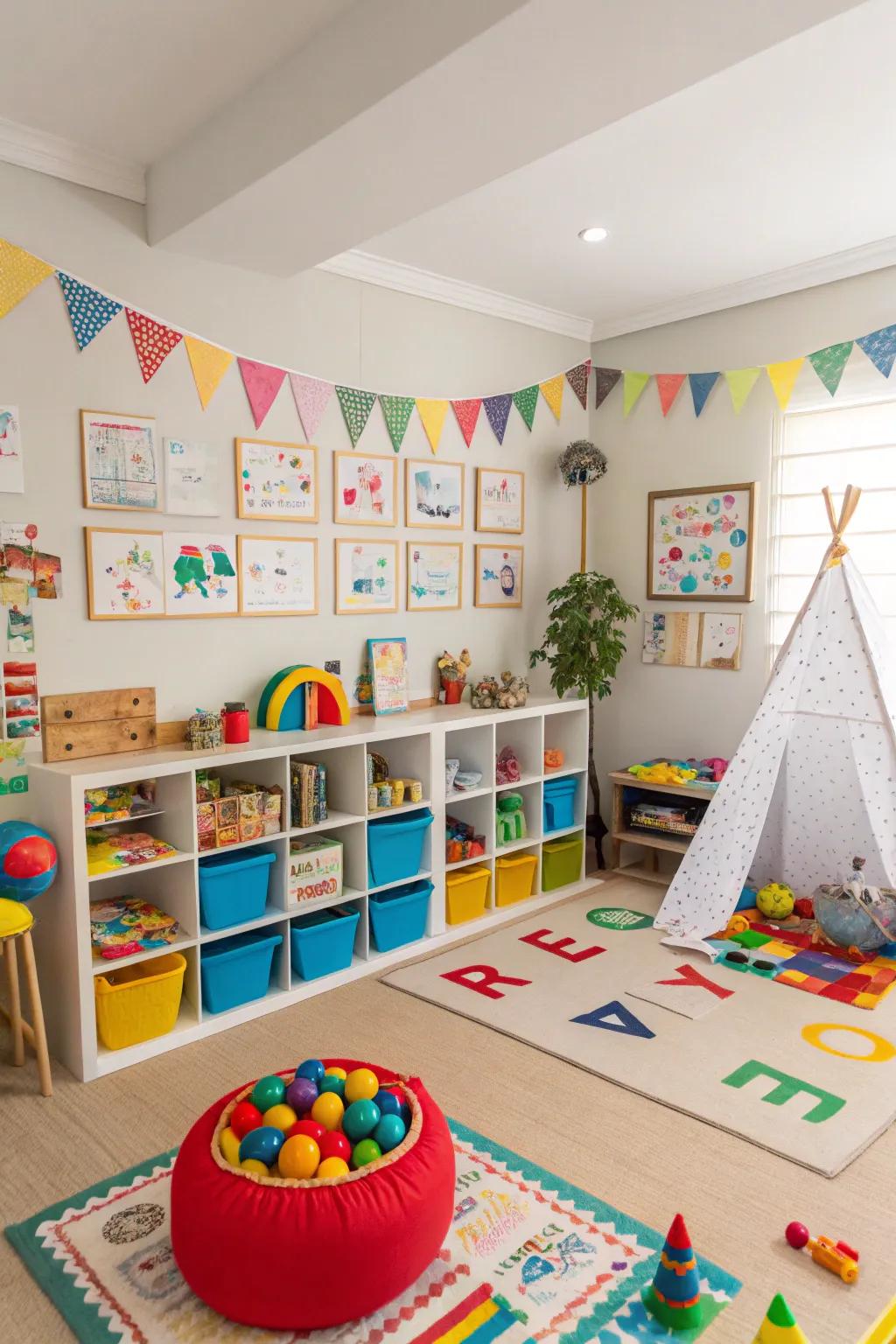 Let kids' imaginations run wild in a playroom.