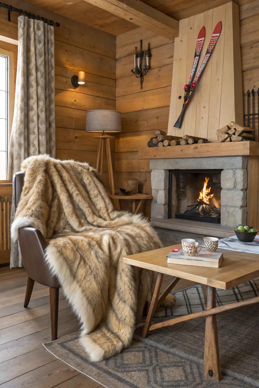 Relax in the elegance of an alpine ski lodge.