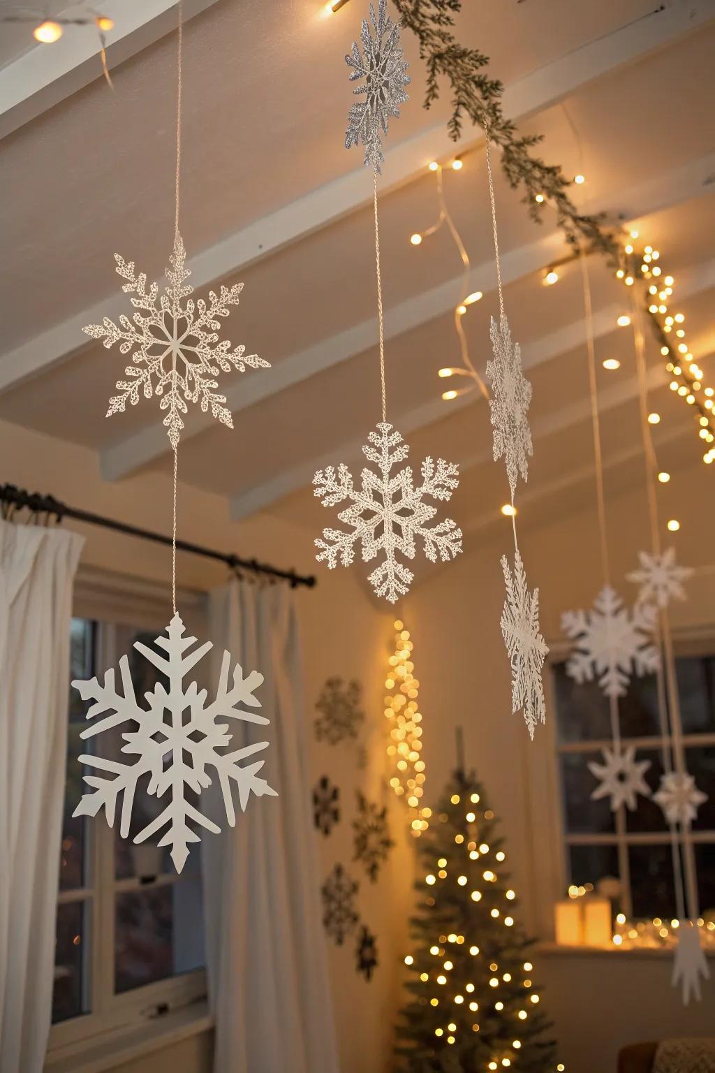 DIY ice crystal danglers for a personal accent.