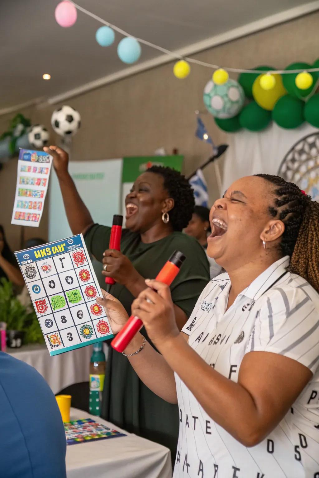 Bingo cards that add an interactive element to the viewing experience.