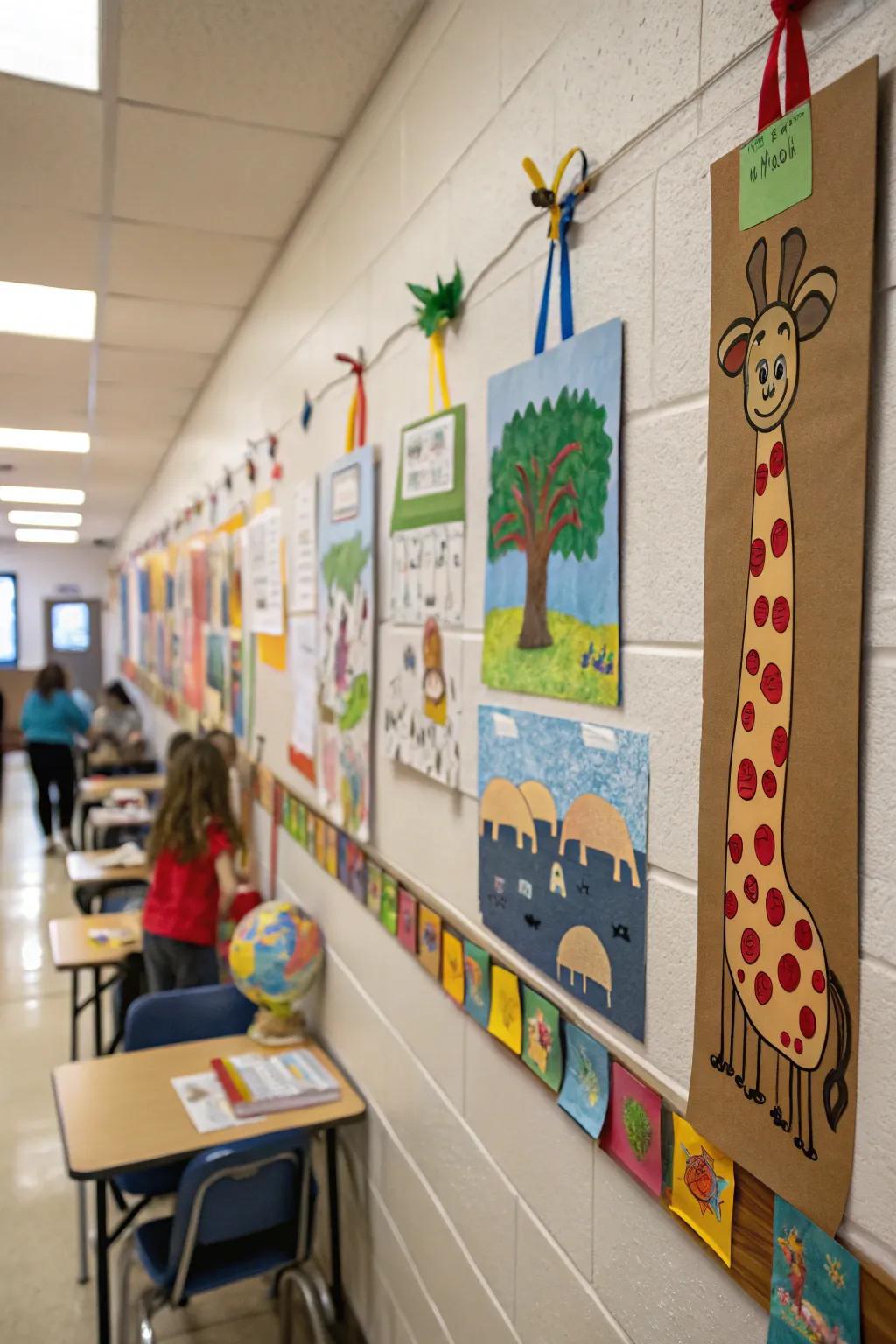 DIY crafts showcasing student creativity and pride