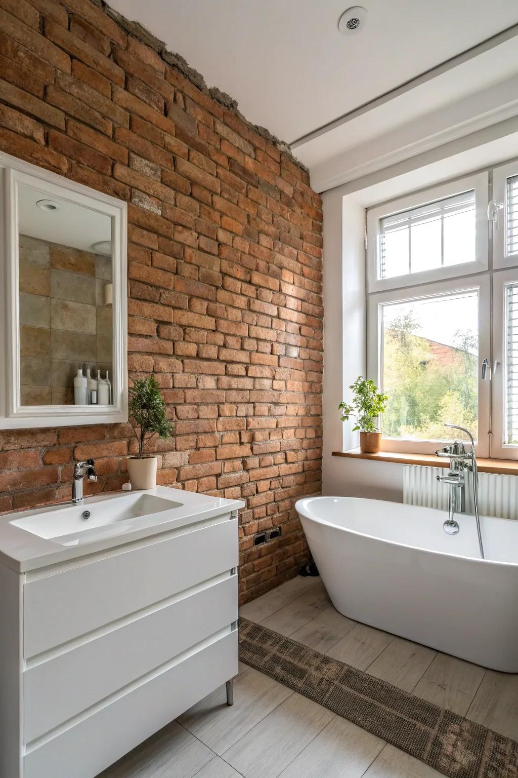 Classic brick structures deliver timeless warmth and texture.