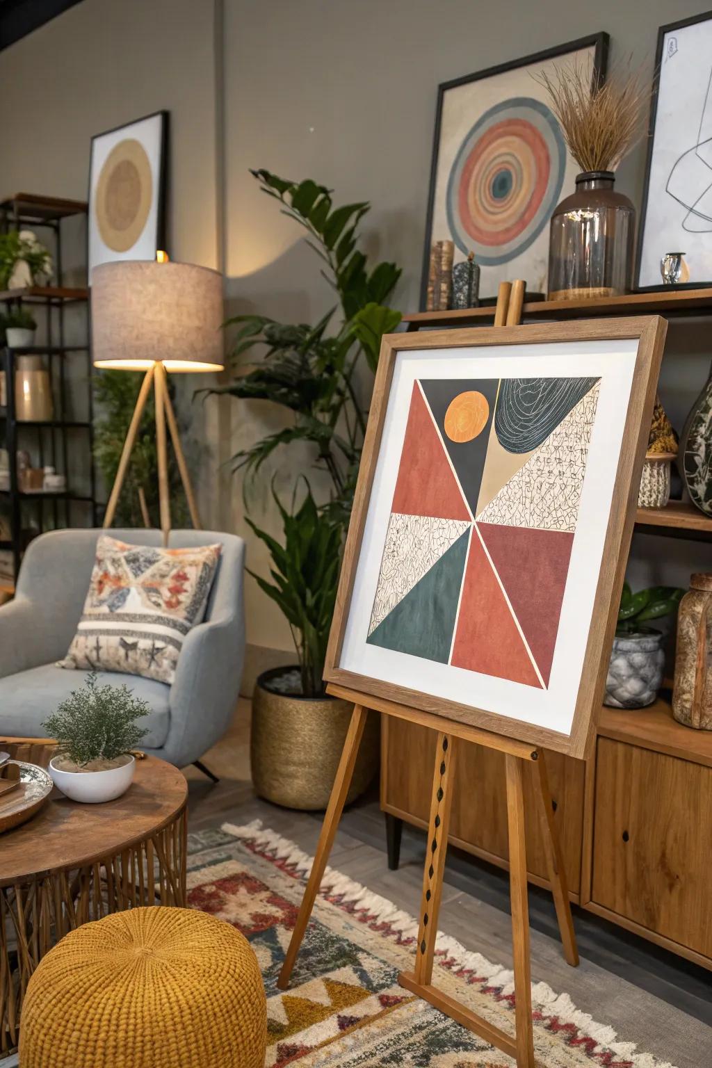 Unbalanced sheet style gives the illustration unexpected additions.