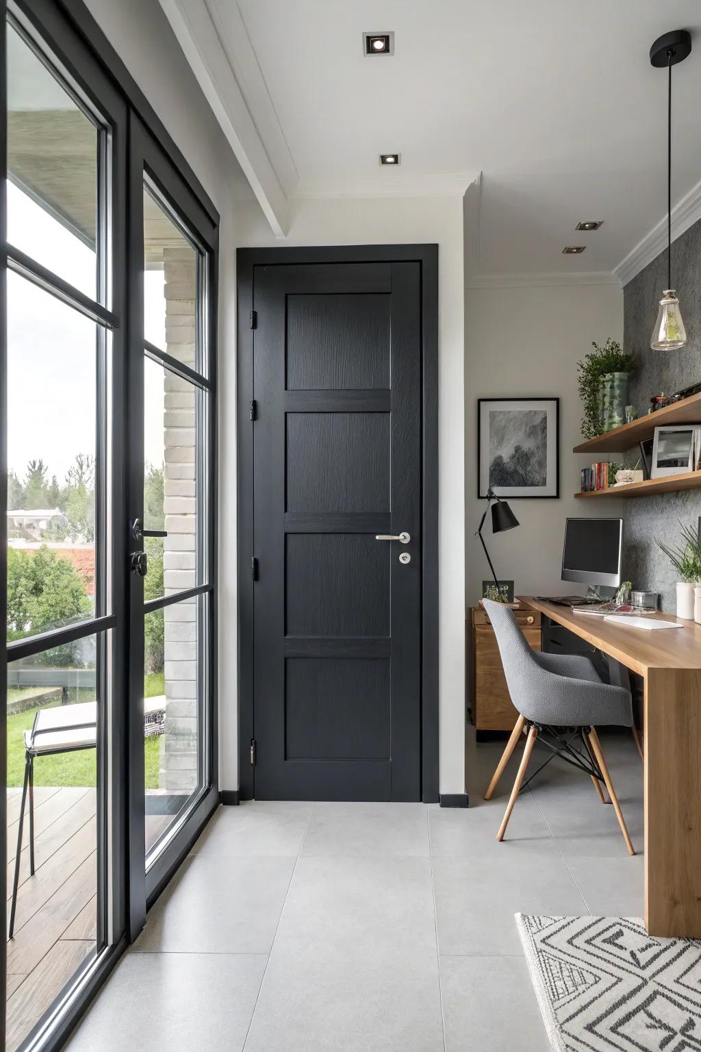 A single-color door that brings sleek elegance to all areas.