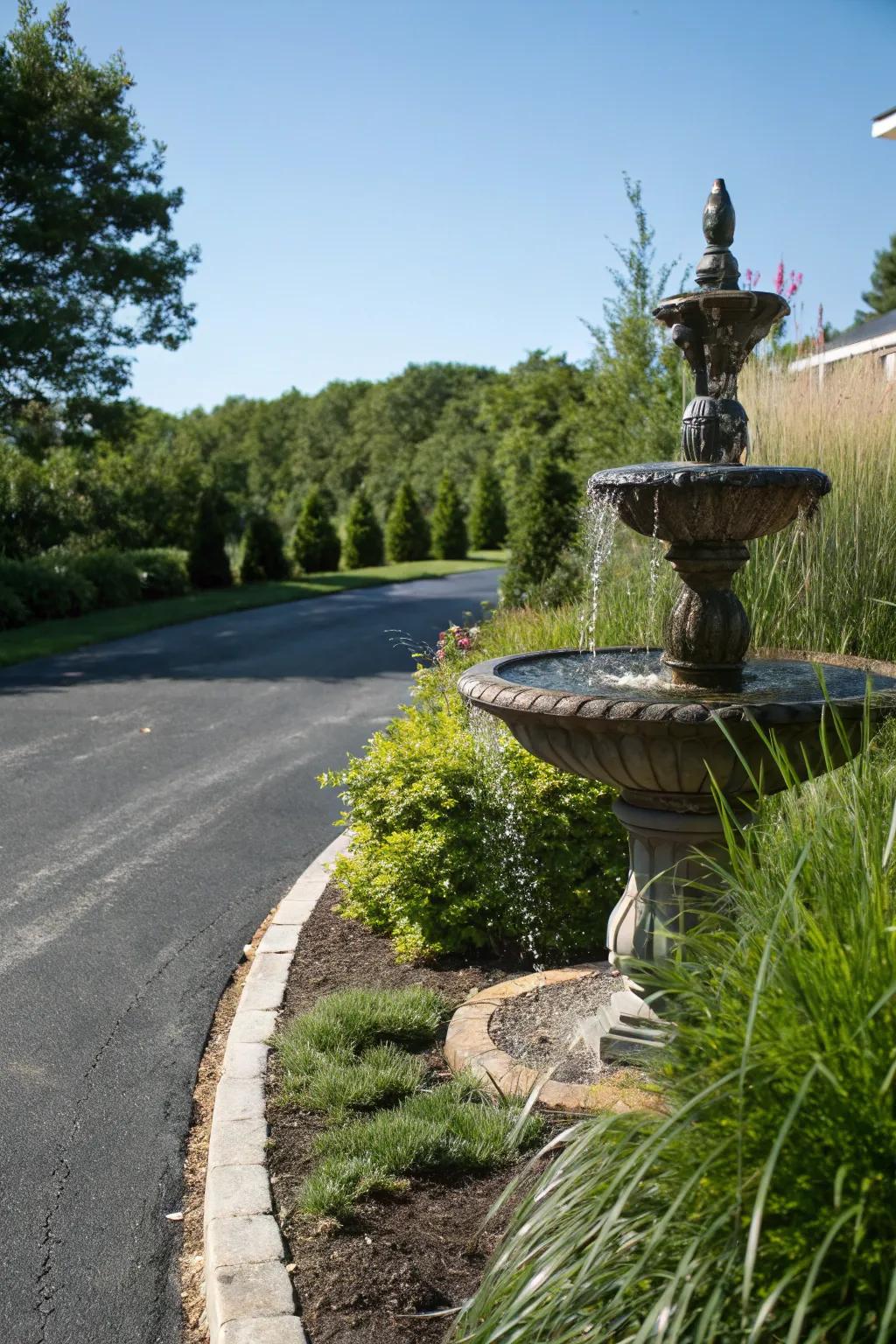 A water feature adds tranquility and beauty to your yard.