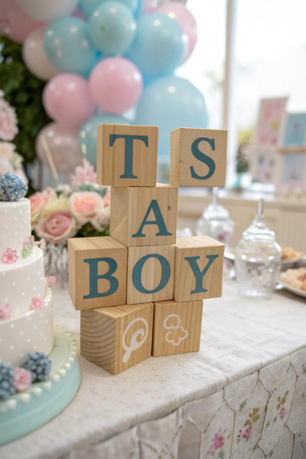 Alphabet Cube Display - Nostalgic and Charming