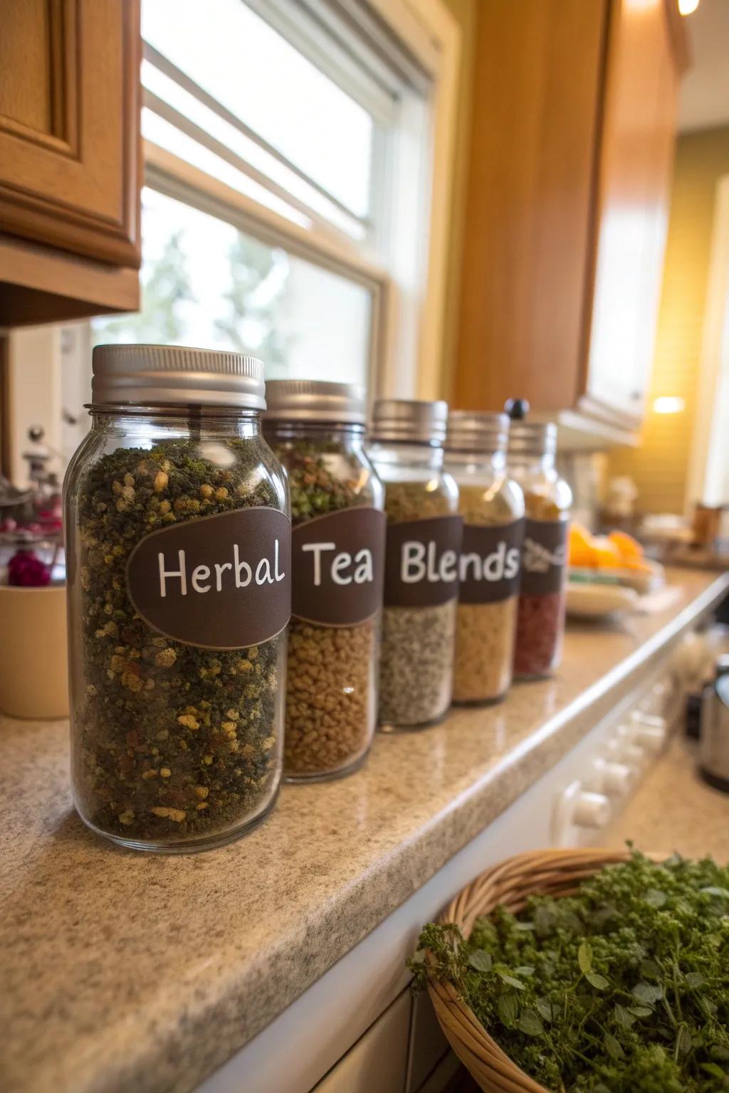 Tea blends give a soothing and warm treat.