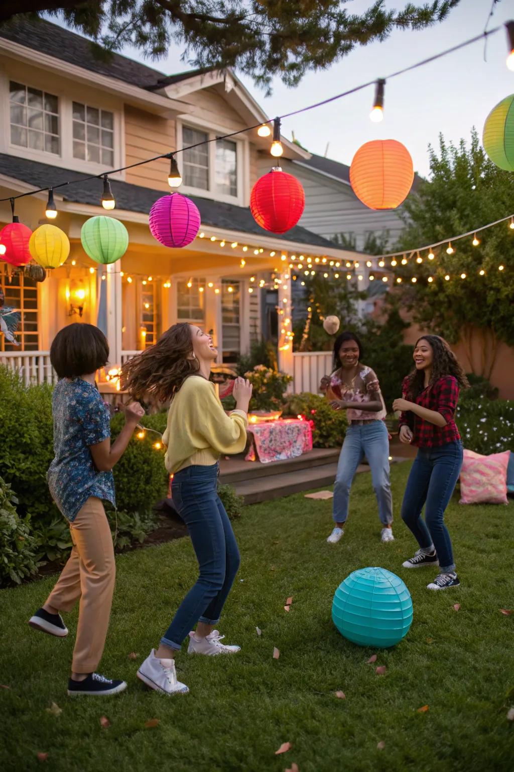 Teens dancing to a bespoke Sweet 16 music selection.