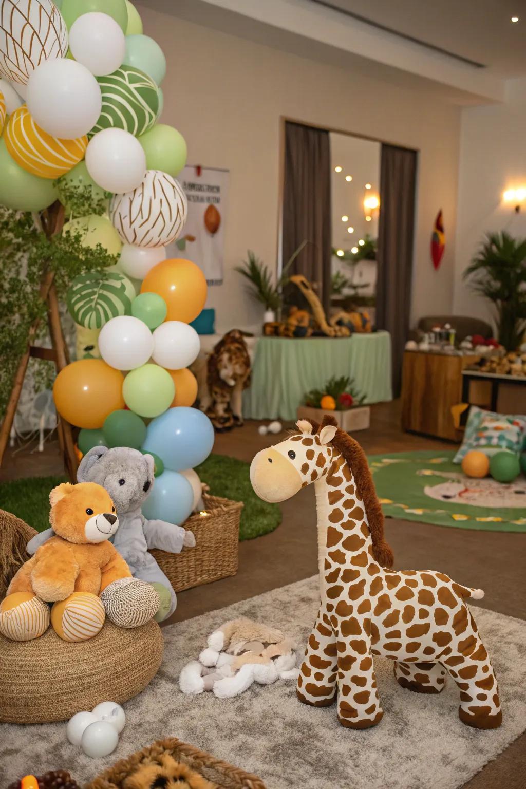 A fauna expedition theme introduces adventure and fun to the celebration.