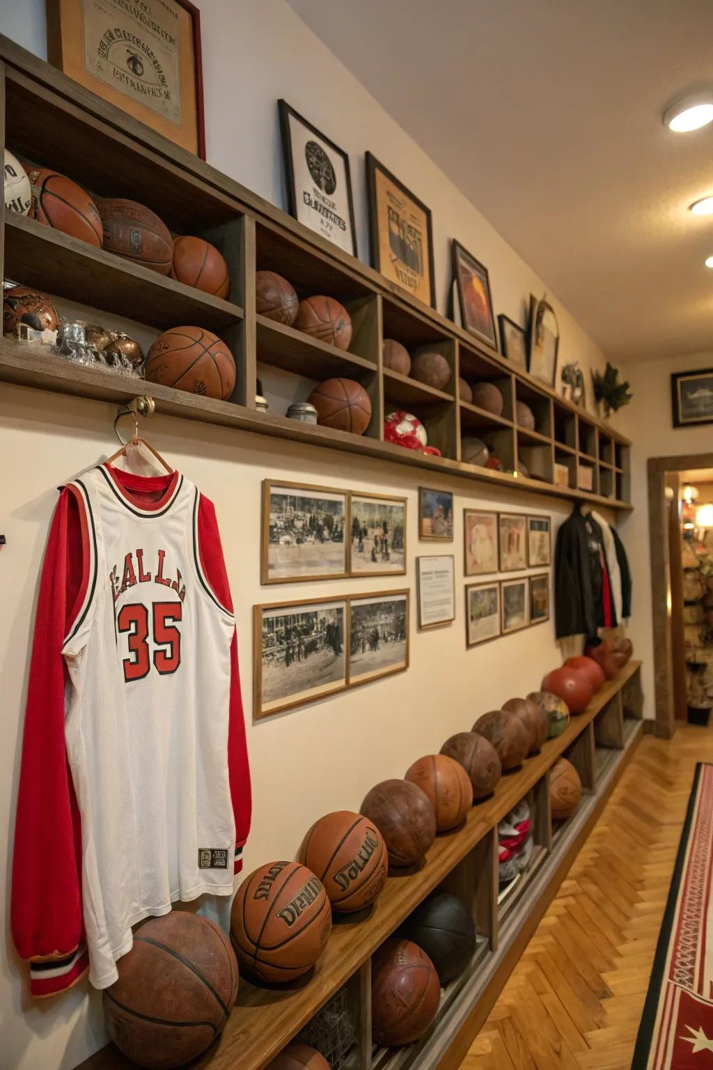Vintage features infuse a hint of nostalgia into the decor.