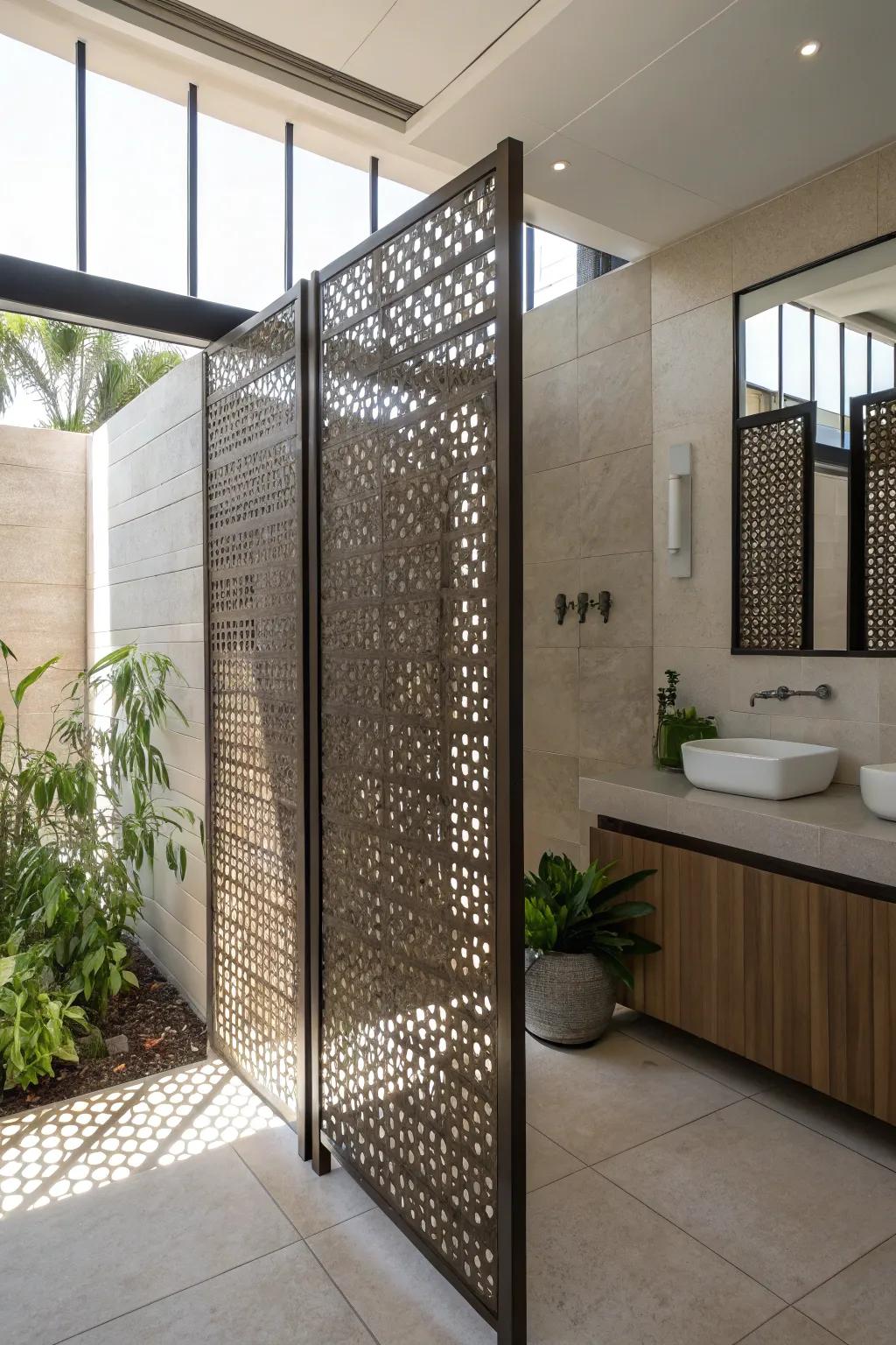 Punctured displays grant a creative harmony of privacy and openness.