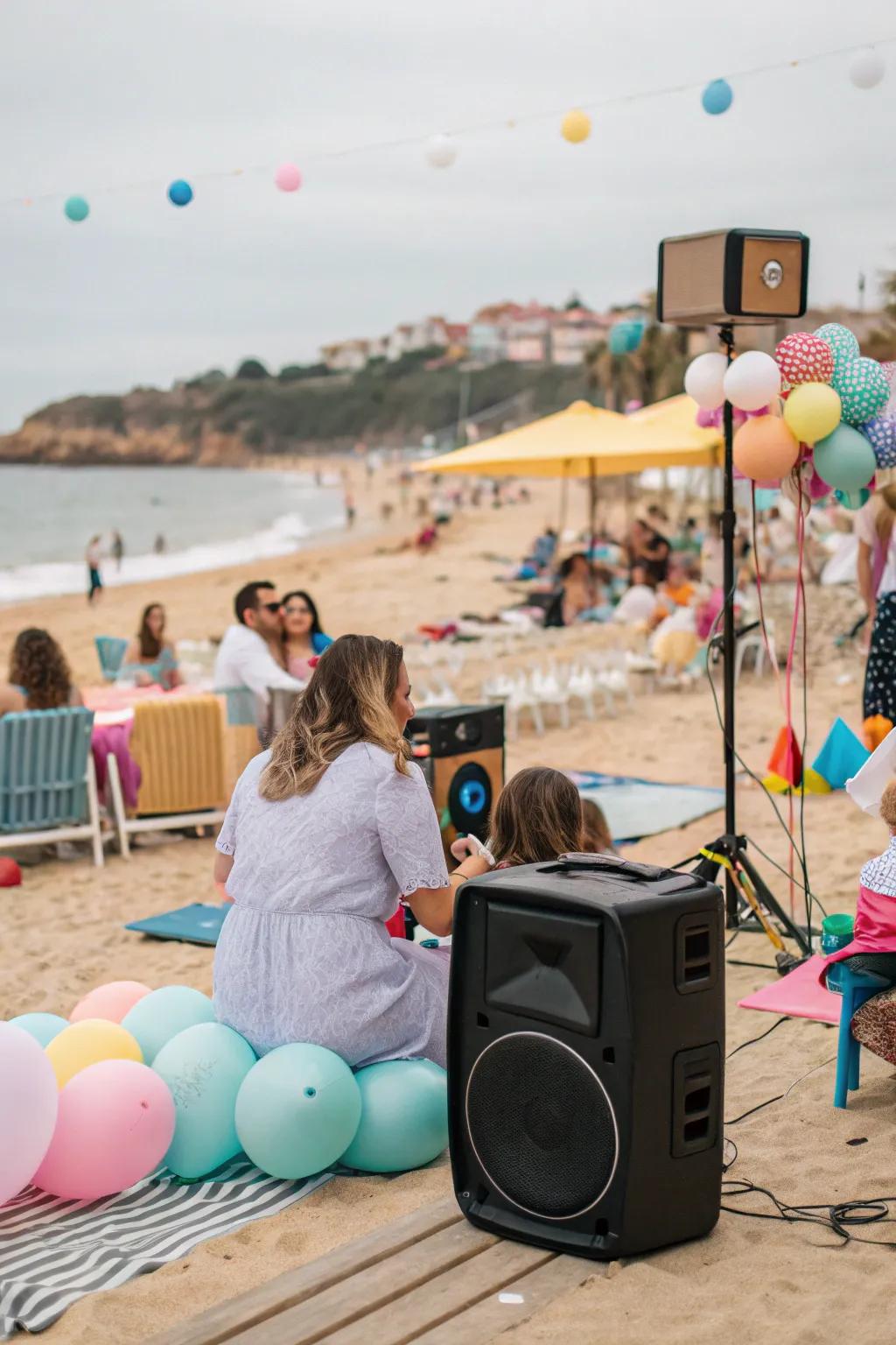 A seaside-inspired soundtrack sustains an atmosphere of levity and festivity.