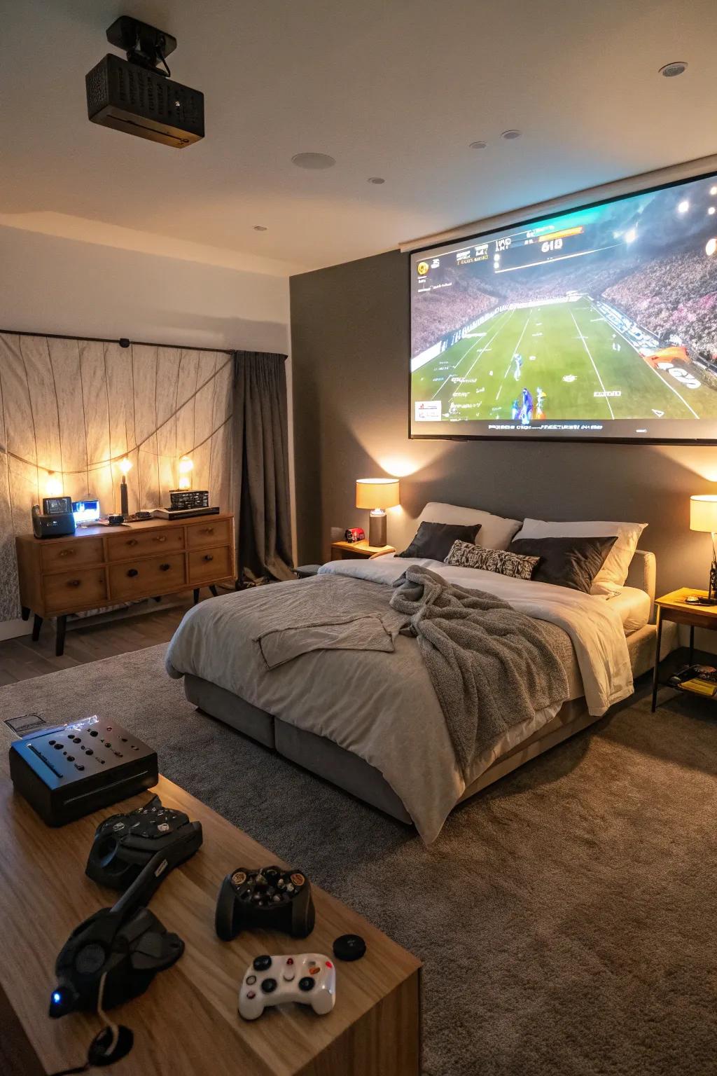 Projection gaming delivers a cinema-like adventure.