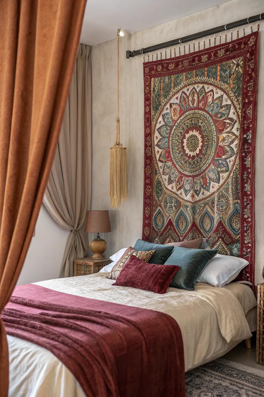 Achieve a luxurious feel with mixed material layers.