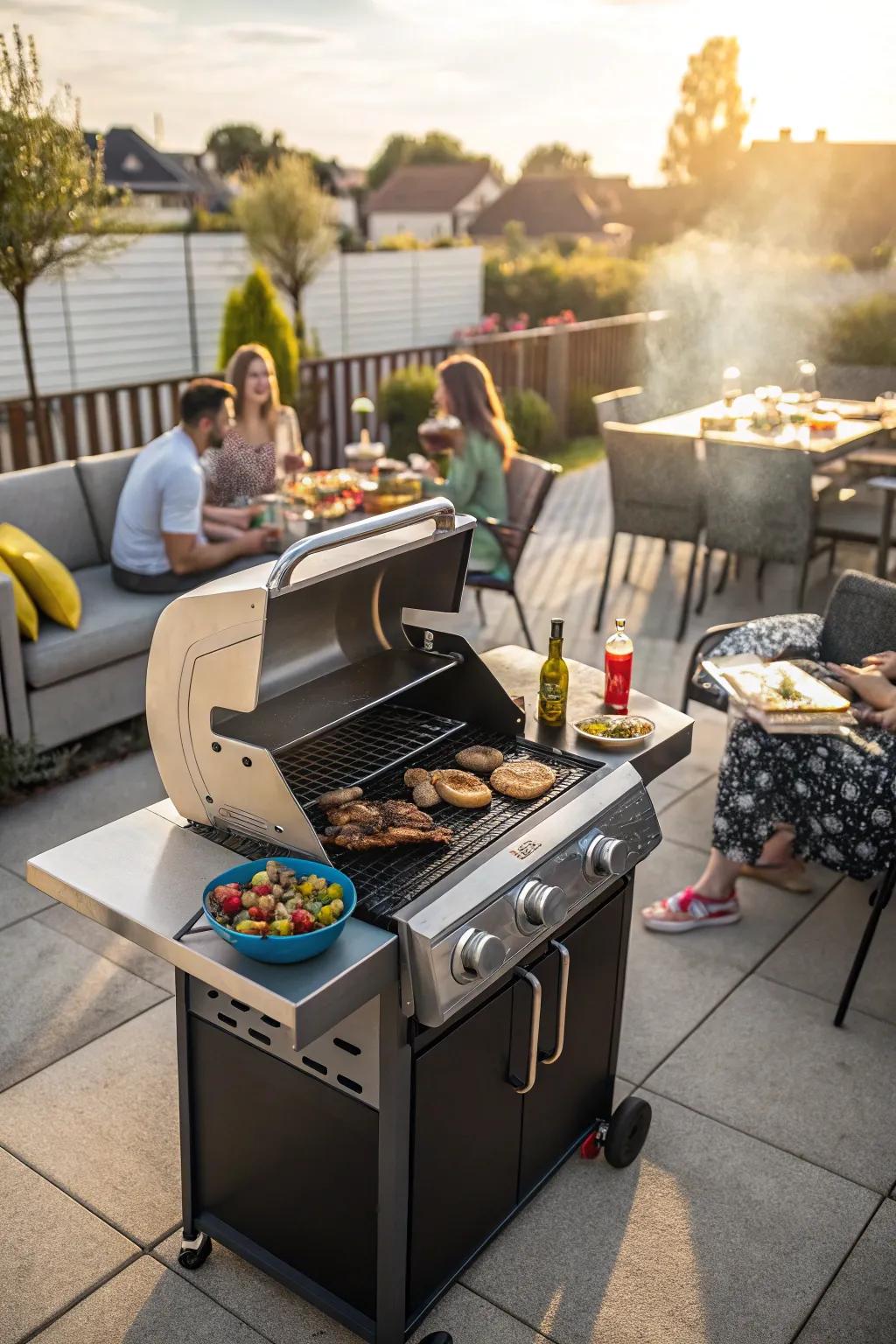 A smart BBQ grill delivers perfectly grilled dishes with ease.