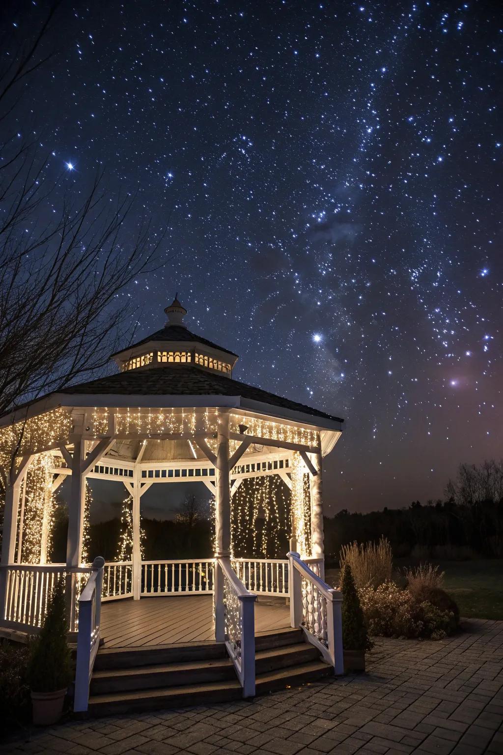 Strand optic lights present a futuristic and dazzling display.