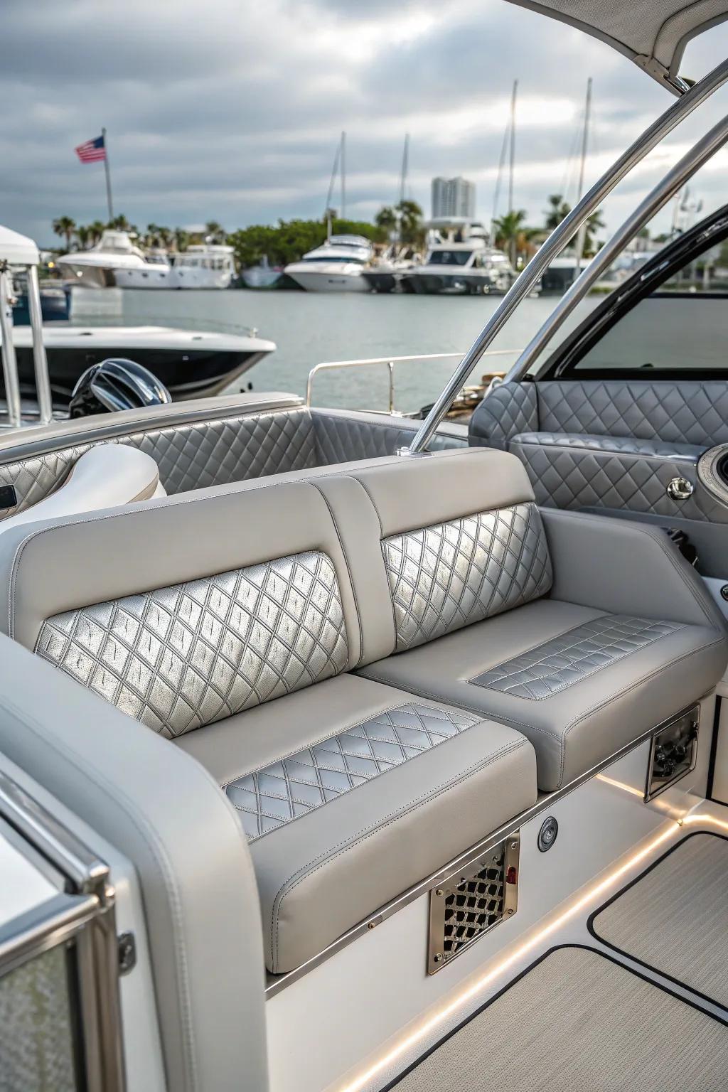 Introduce a modern edge with metallic hints that add a touch of glamour.