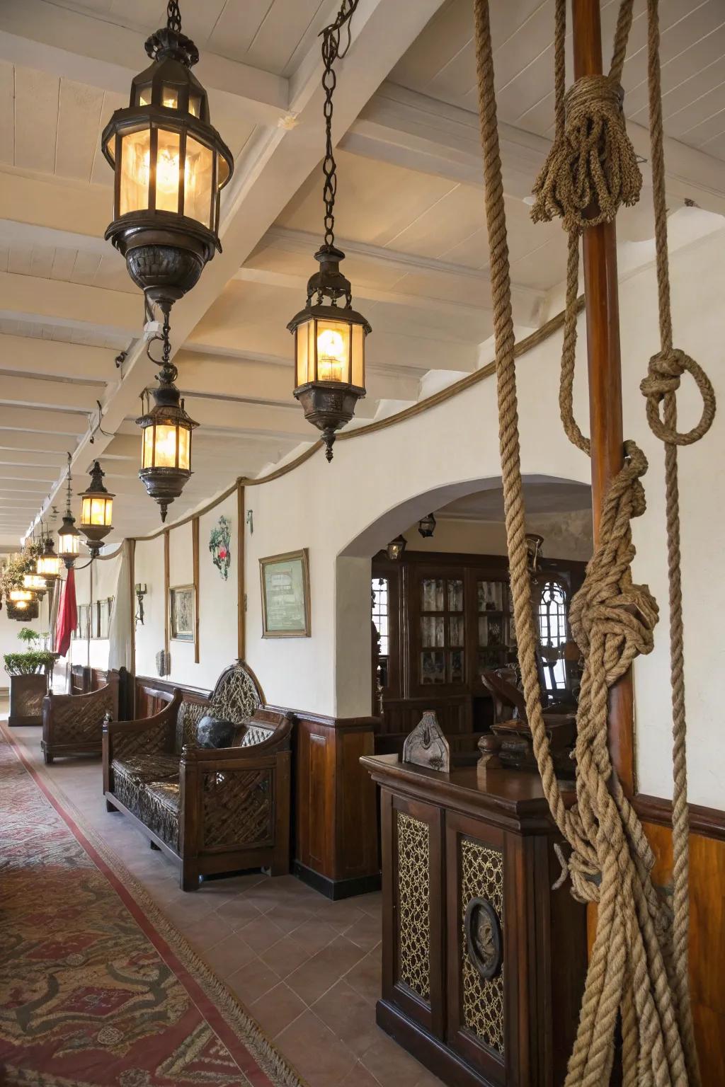 Maritime items add a maritime allure to the aesthetic.