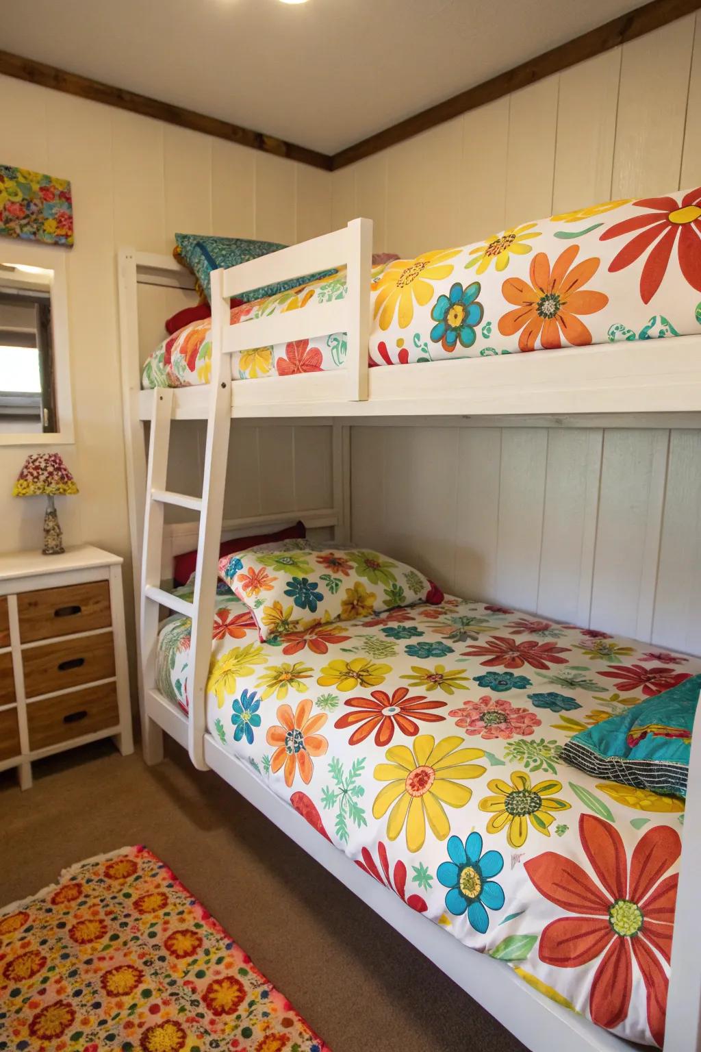 Energize your area using playful patterns.