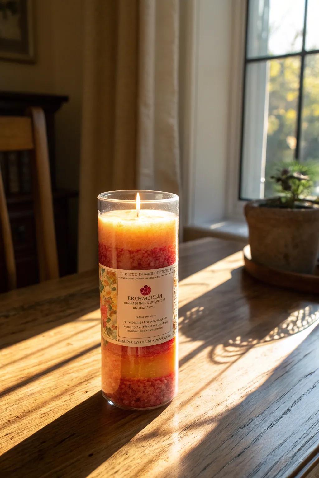 Lucid candle labels that accentuate the candle's natural beauty.