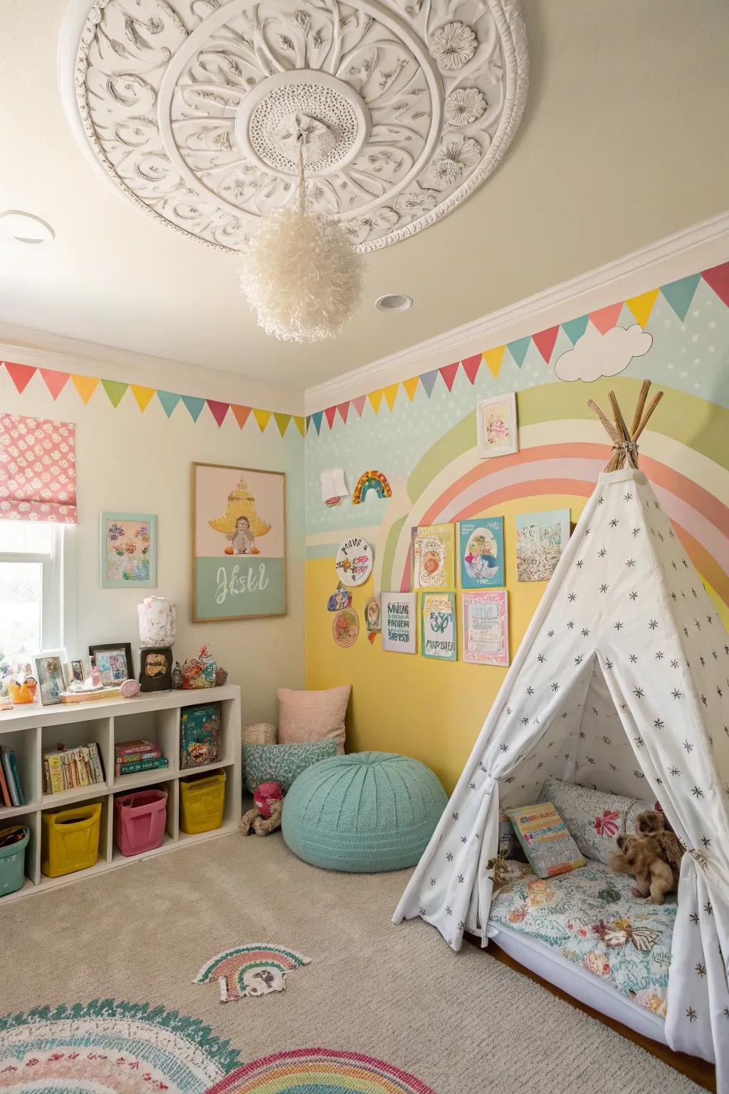 Playful accents bring magic to children's rooms.