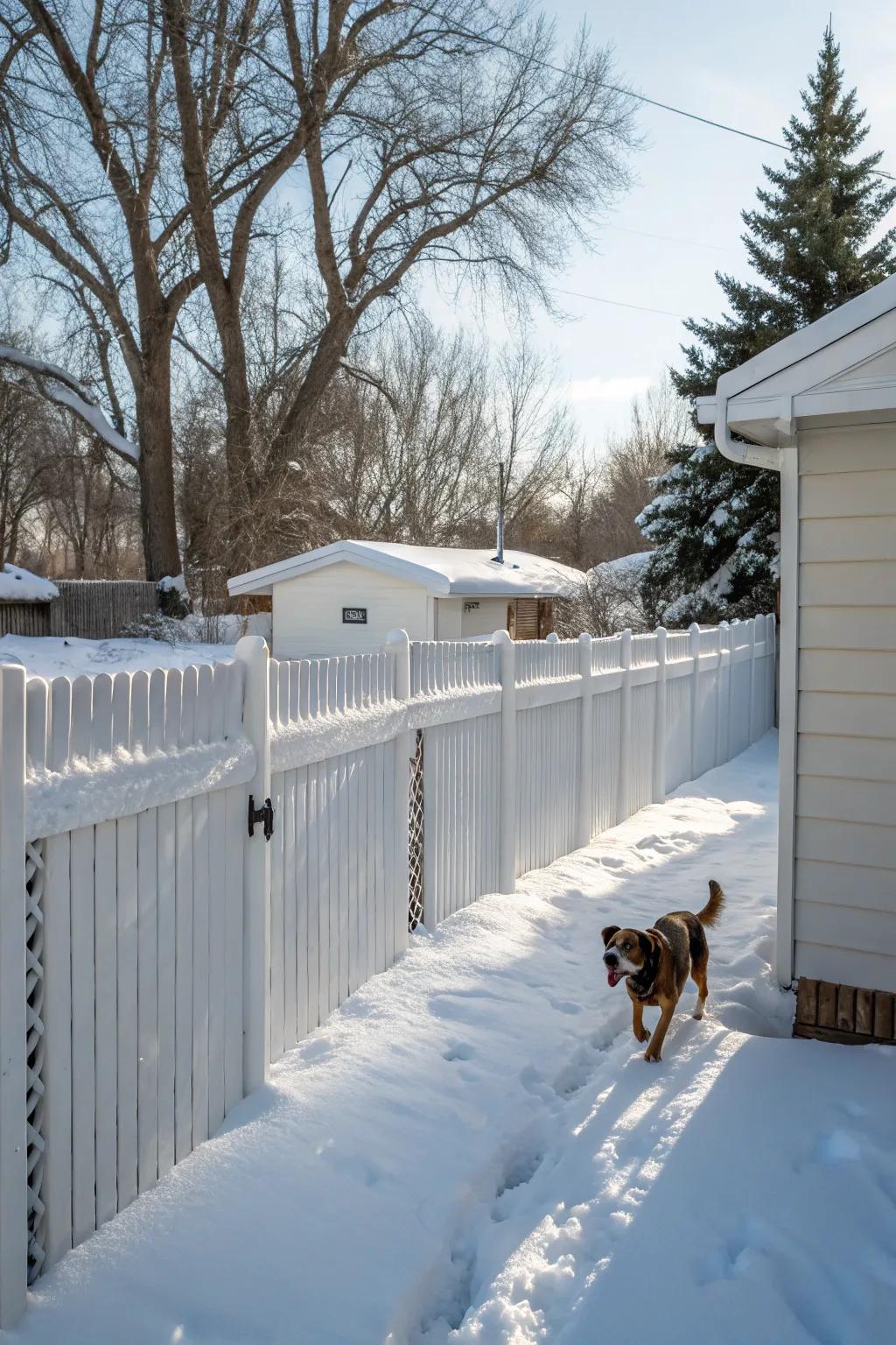Snow barriers furnish an unexpected and budget-friendly barrier solution.