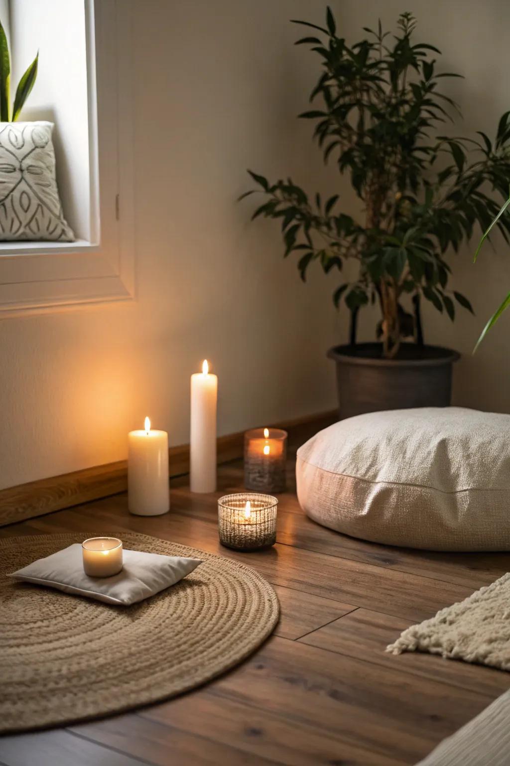 A tranquil mindfulness spot for relaxation and unwinding.