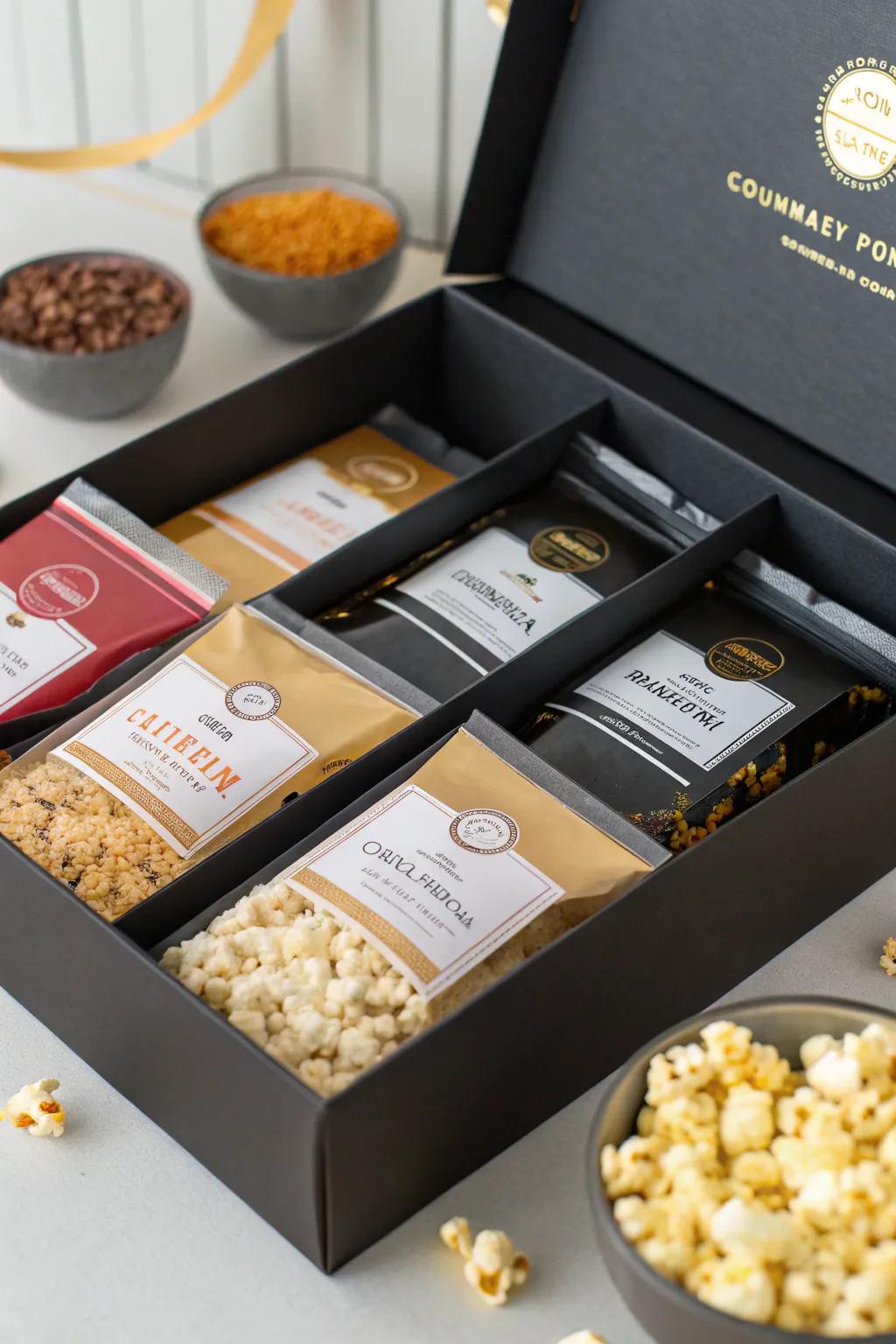 A gourmet snack box for a flavor adventure