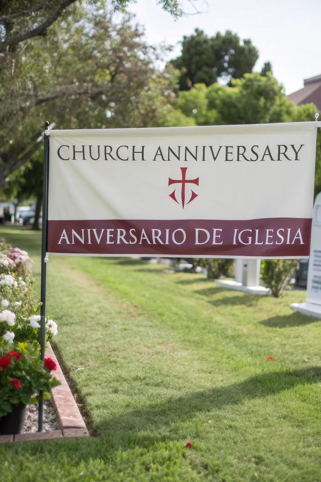 Honor diversity with bilingual text.