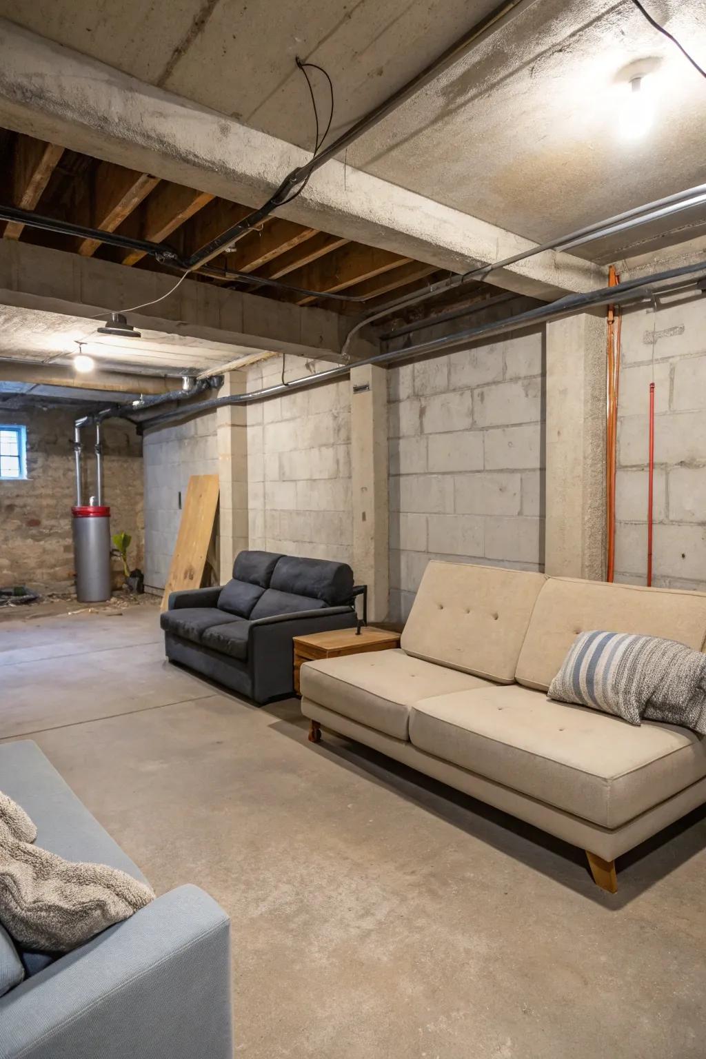 Maximize your area with versatile furniture.