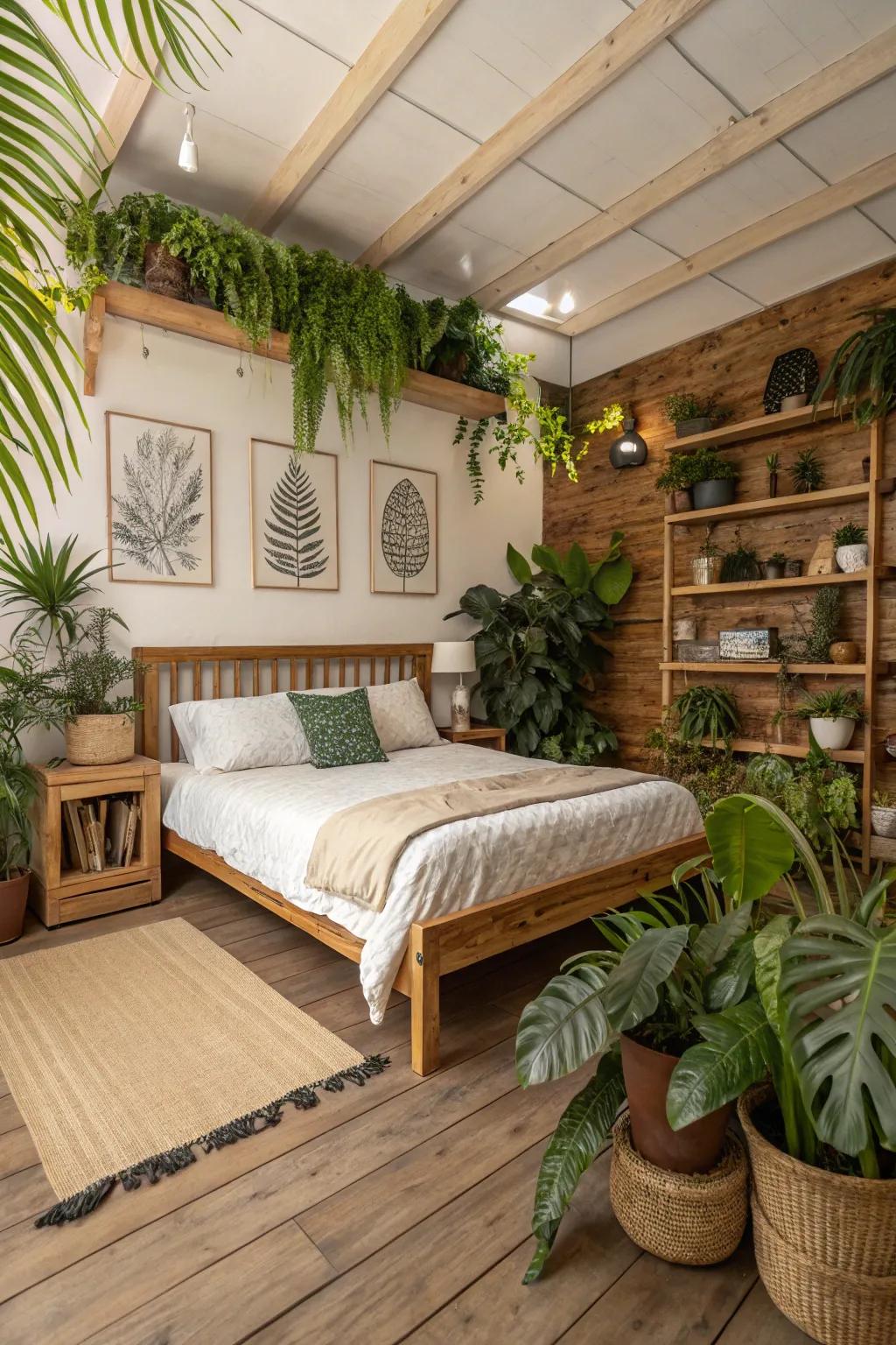 Real items breathe fresh life into your bedroom.