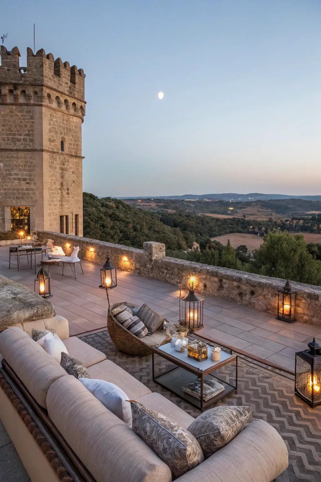 Relax and relish the view from above.