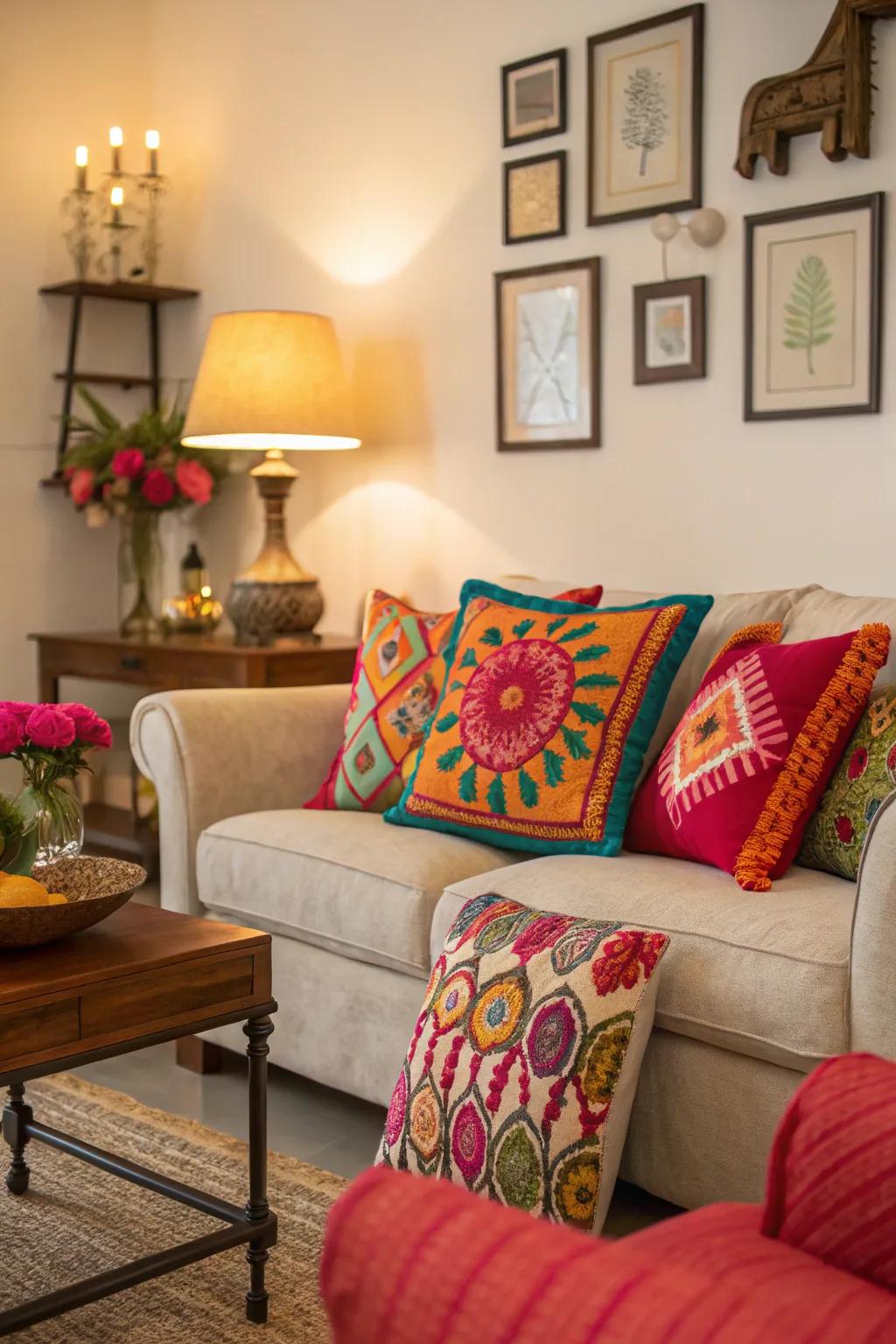 Pops of color infuse energy and express individuality.