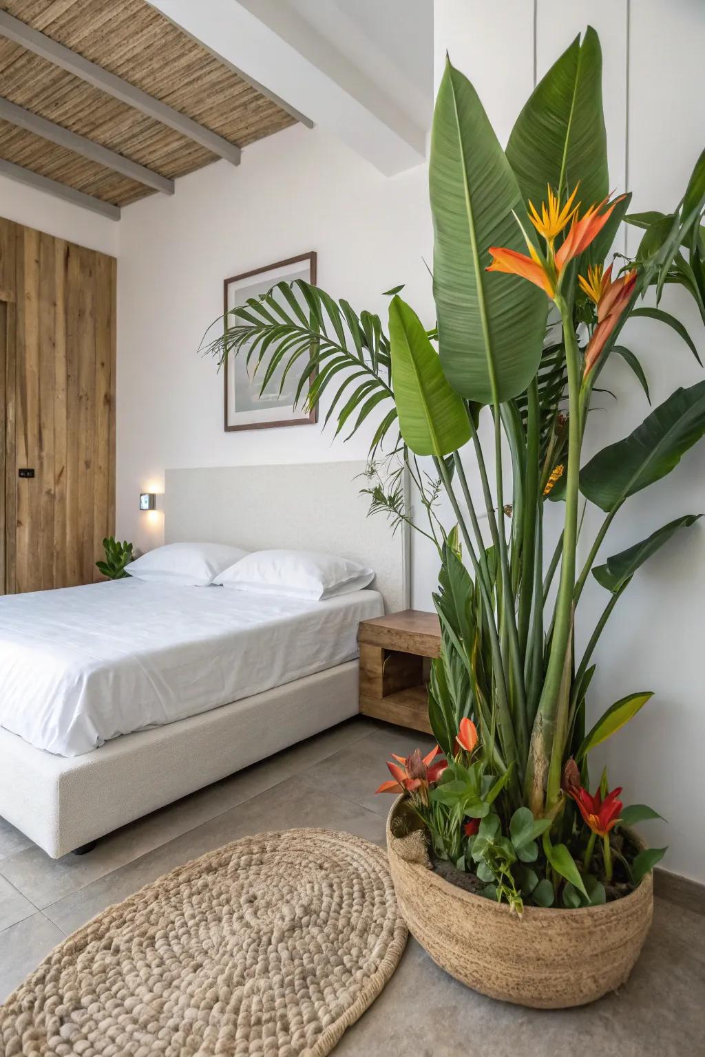 An unexpected plant choice adds intrigue and uniqueness to your space.