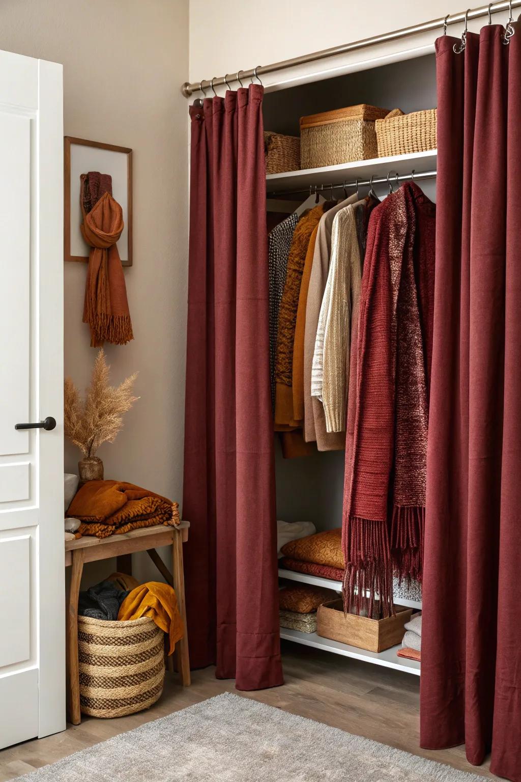 Keep things fresh with seasonal curtain swaps.